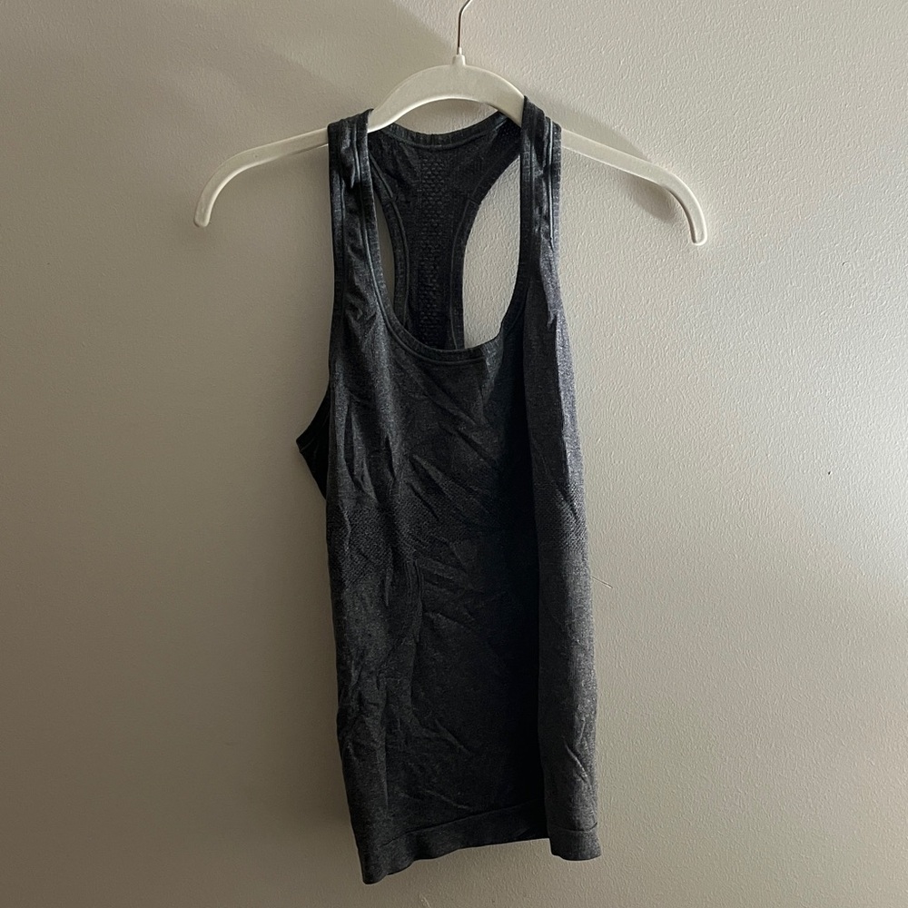 Grey Racerback Tank Top - Picture 2 of 2